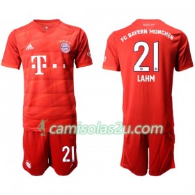 Camisolas de Futebol FC Bayern München LAHM 21 Criança Equipamento Principal 2019/20 Manga Curta